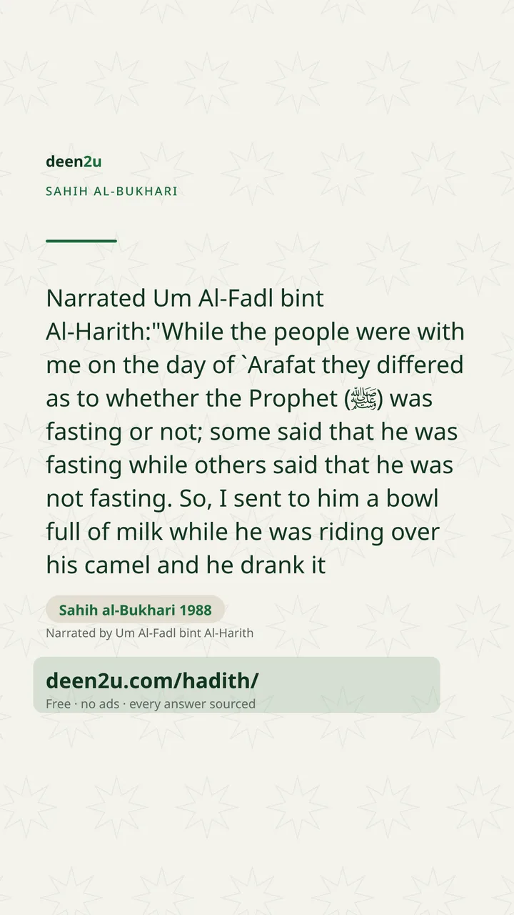 Sahih al-Bukhari 1988