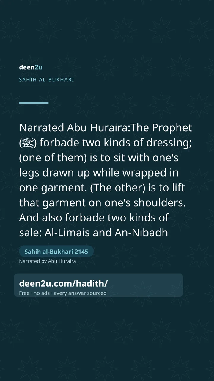Sahih al-Bukhari 2145