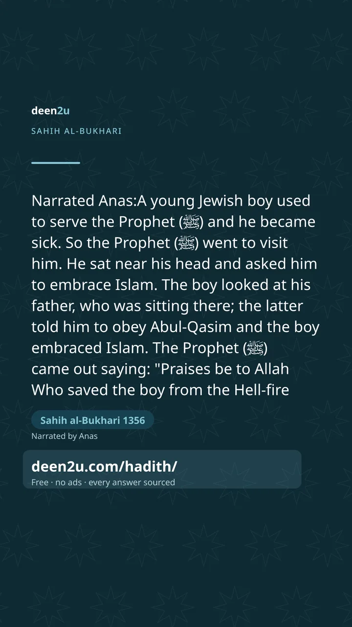 Sahih al-Bukhari 1356