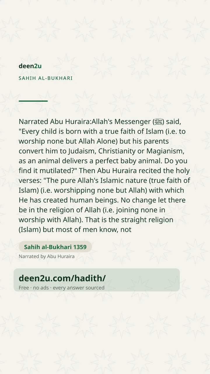 Sahih al-Bukhari 1359