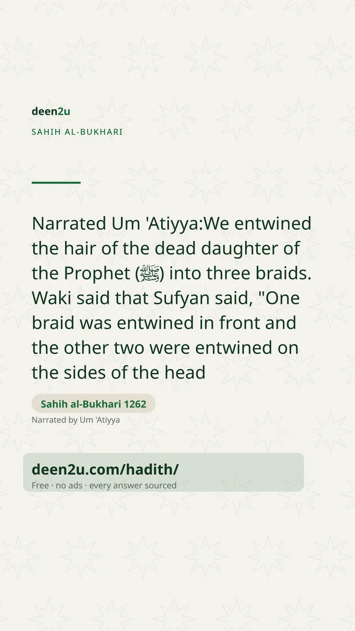 Sahih al-Bukhari 1262