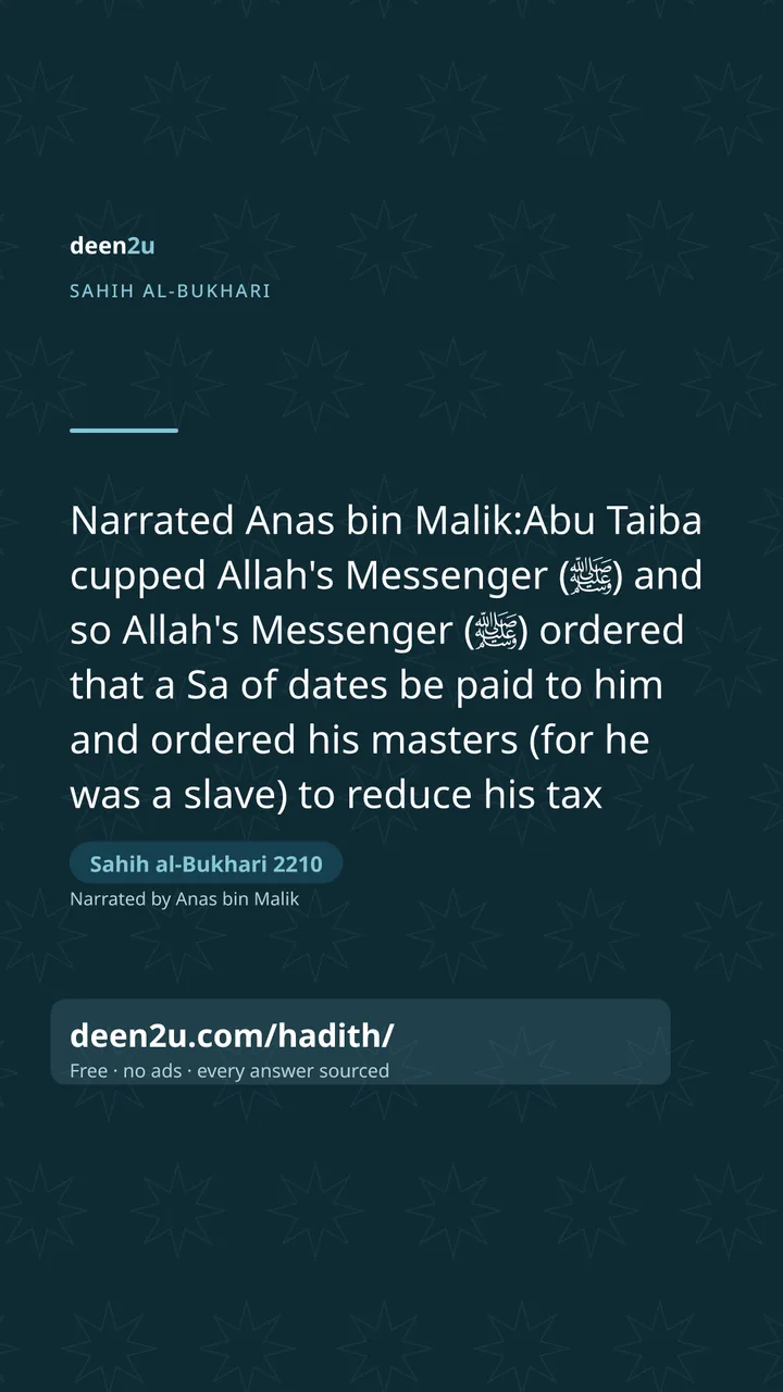 Sahih al-Bukhari 2210