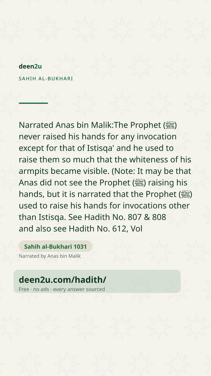 Sahih al-Bukhari 1031