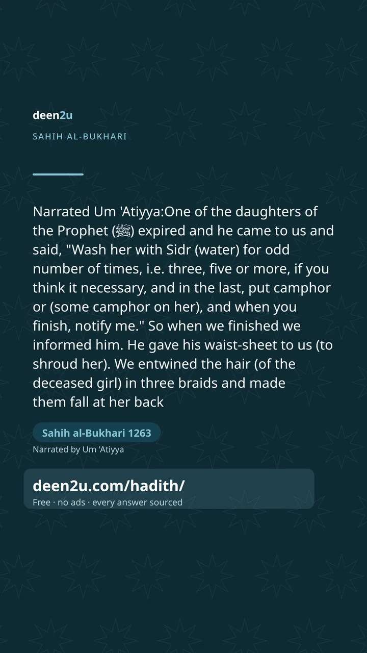Sahih al-Bukhari 1263