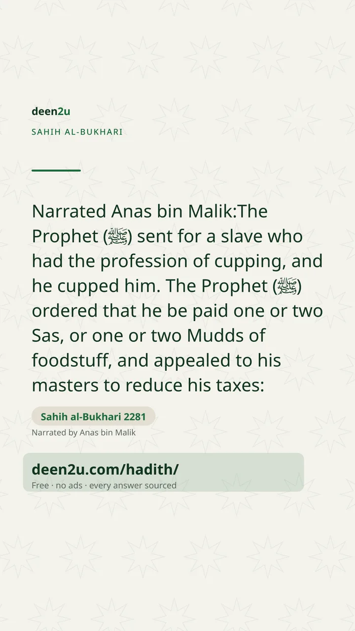 Sahih al-Bukhari 2281