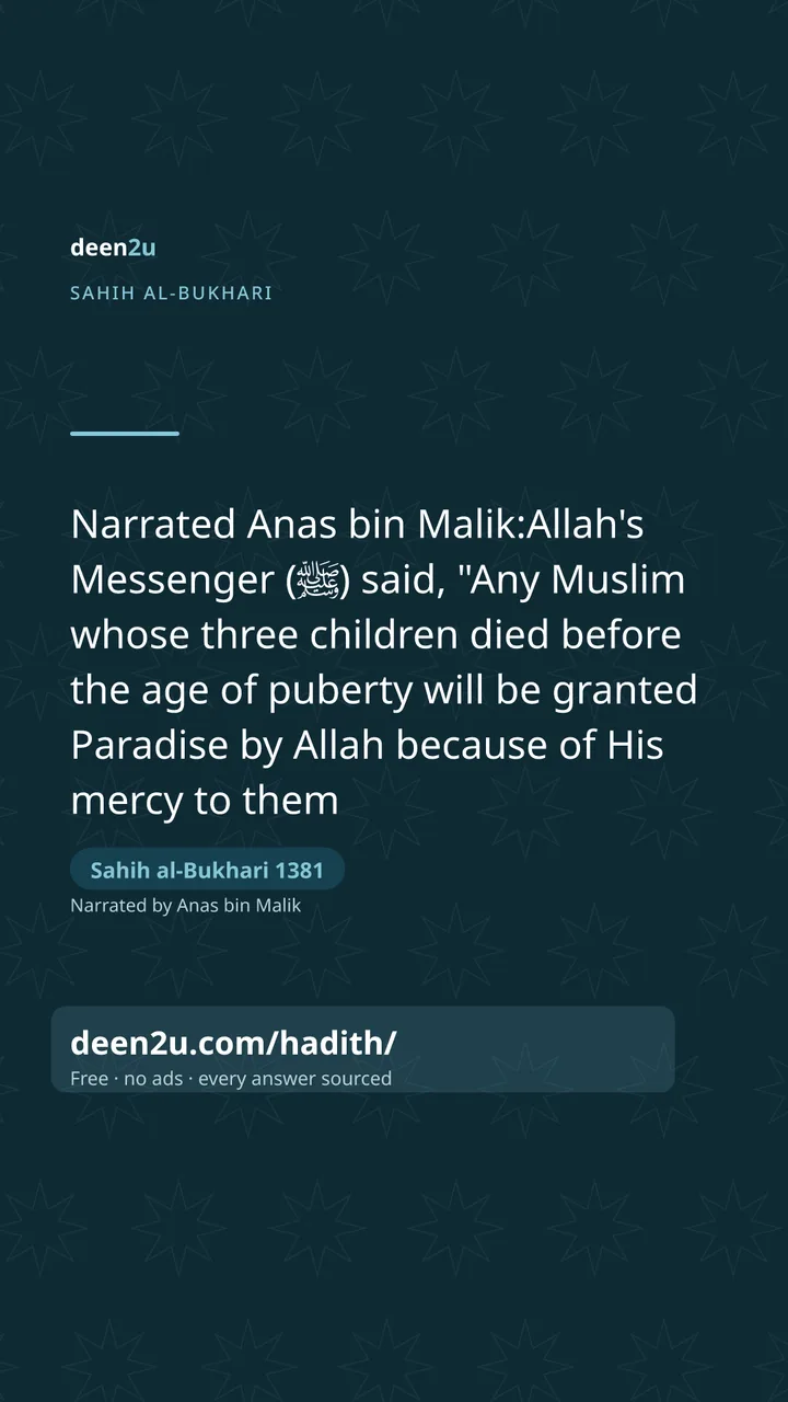 Sahih al-Bukhari 1381