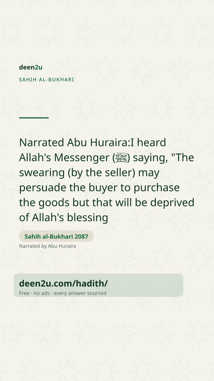 Sahih al-Bukhari 2087