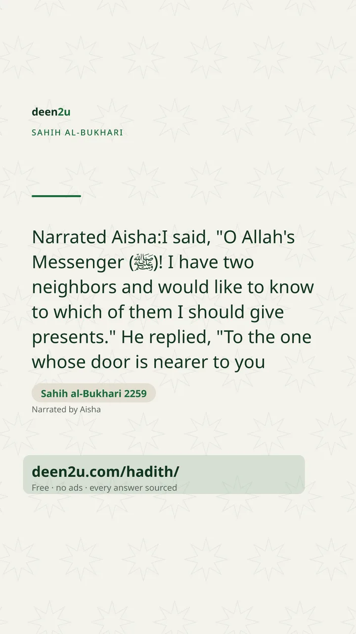 Sahih al-Bukhari 2259