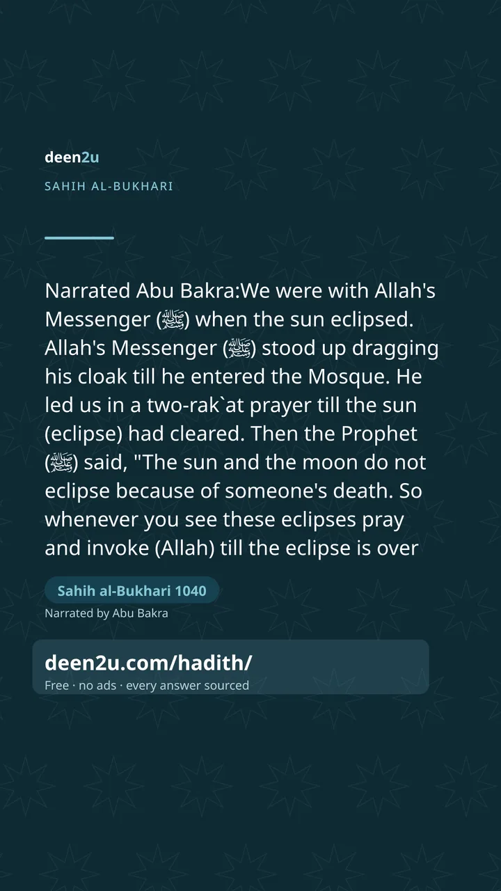 Sahih al-Bukhari 1040