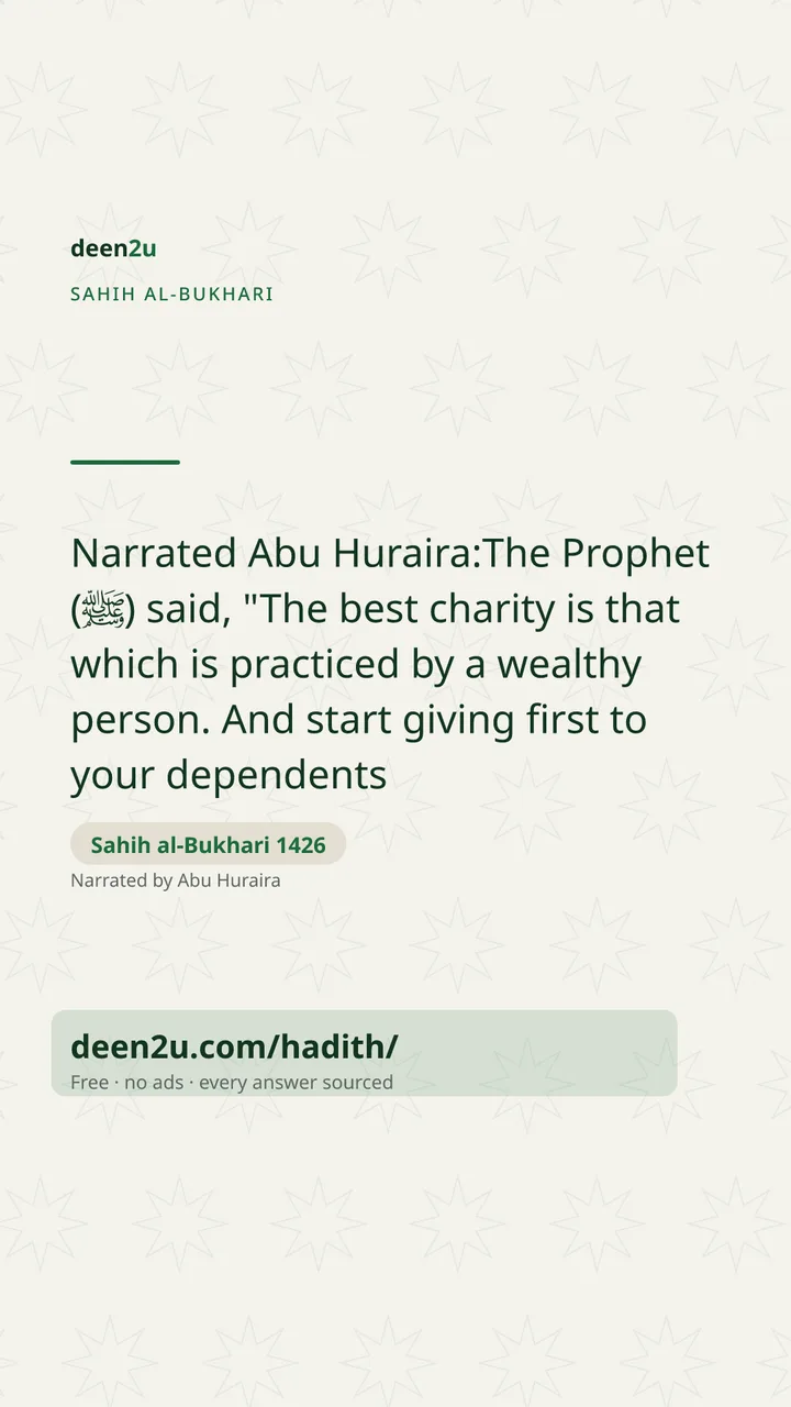 Sahih al-Bukhari 1426