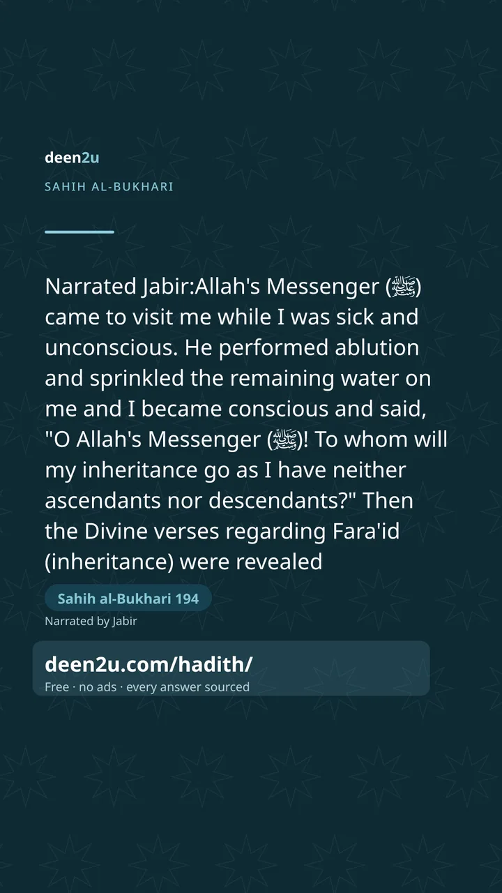 Sahih al-Bukhari 194