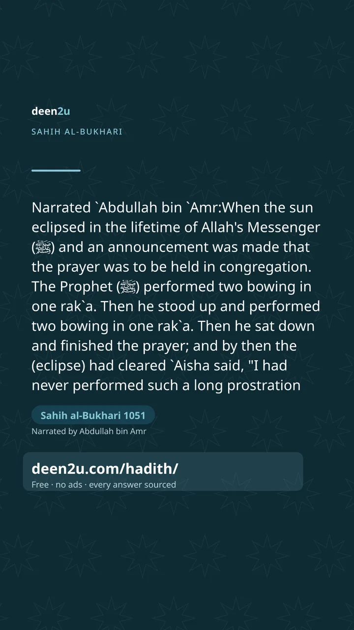 Sahih al-Bukhari 1051