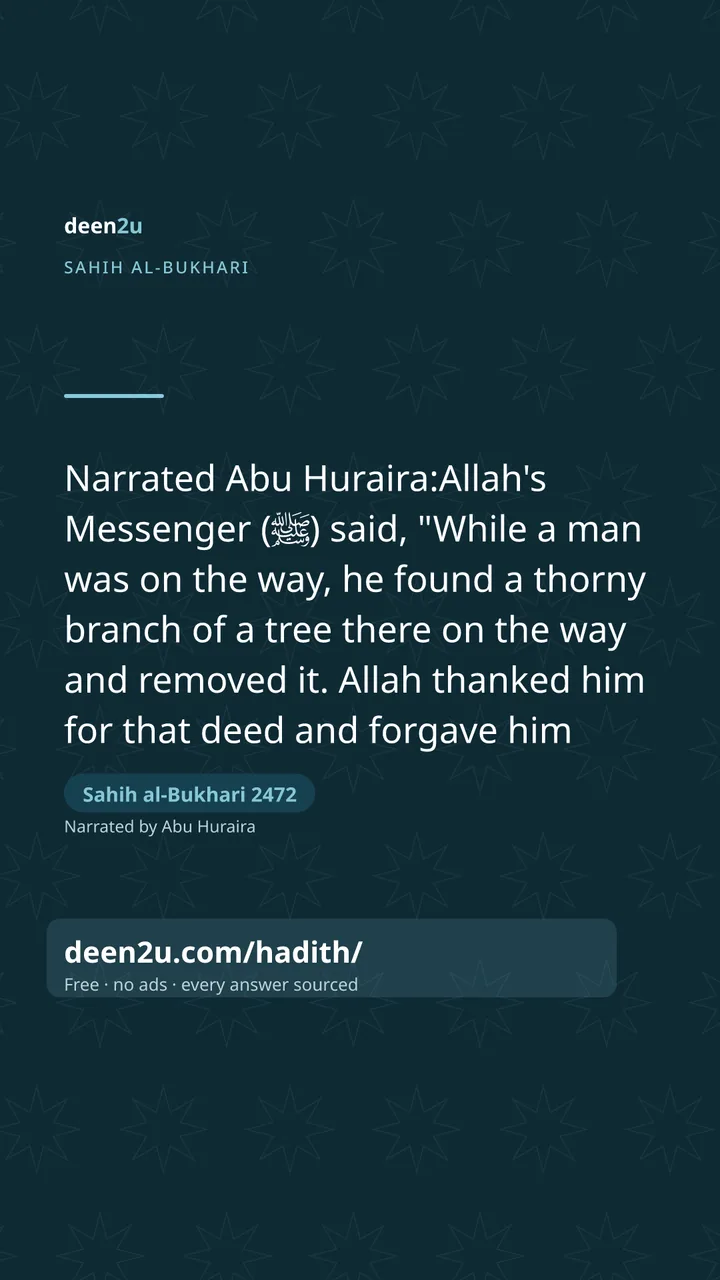 Sahih al-Bukhari 2472