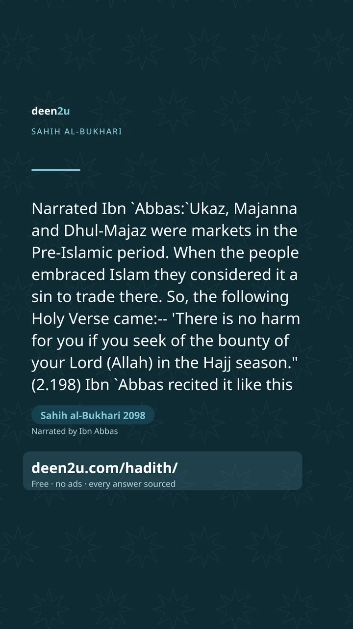 Sahih al-Bukhari 2098