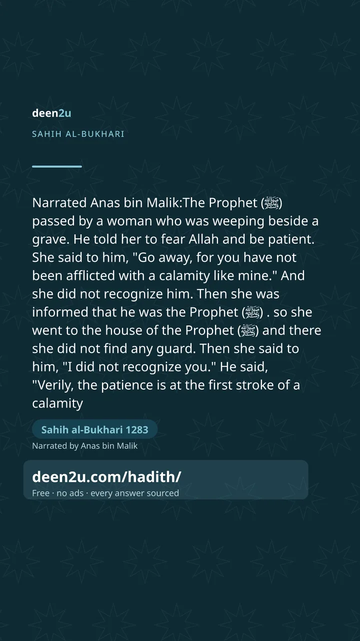 Sahih al-Bukhari 1283