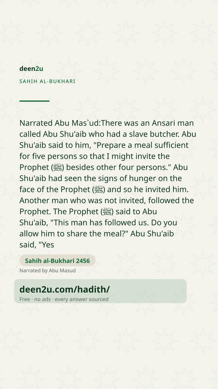 Sahih al-Bukhari 2456