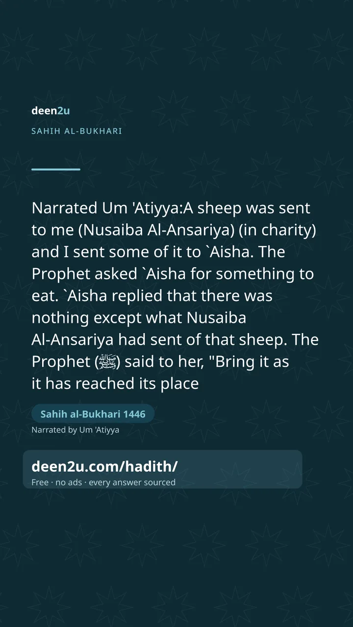 Sahih al-Bukhari 1446