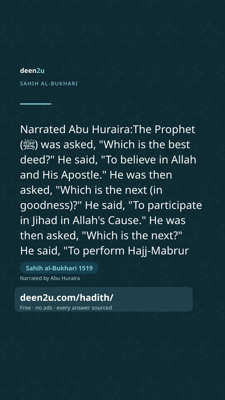 Sahih al-Bukhari 1519