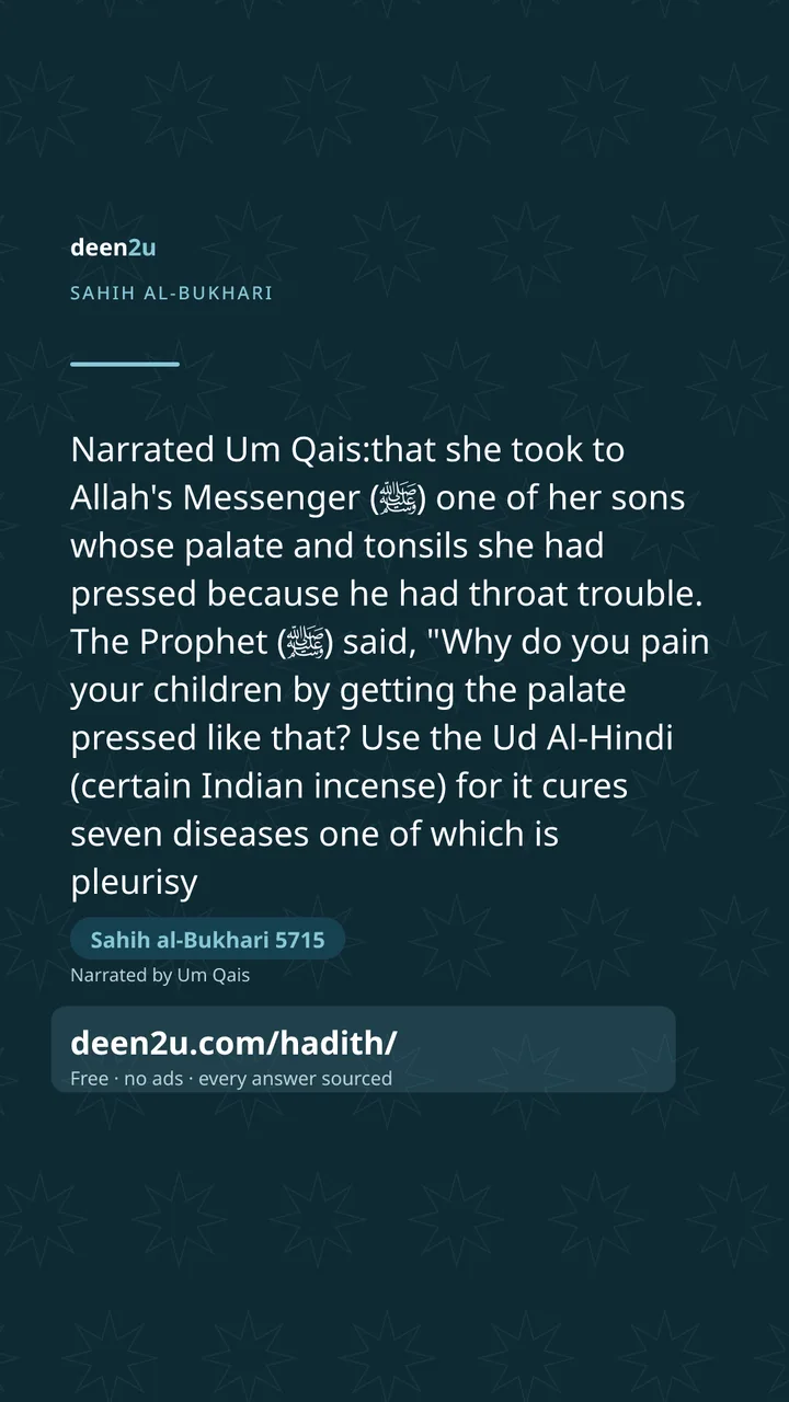 Sahih al-Bukhari 5715