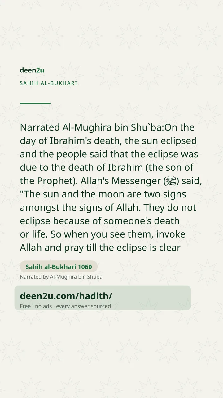 Sahih al-Bukhari 1060