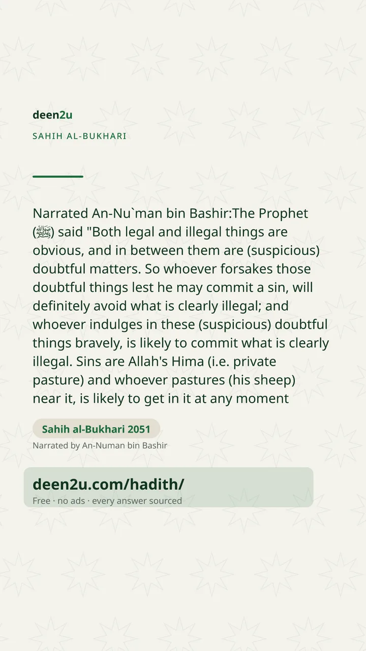 Sahih al-Bukhari 2051