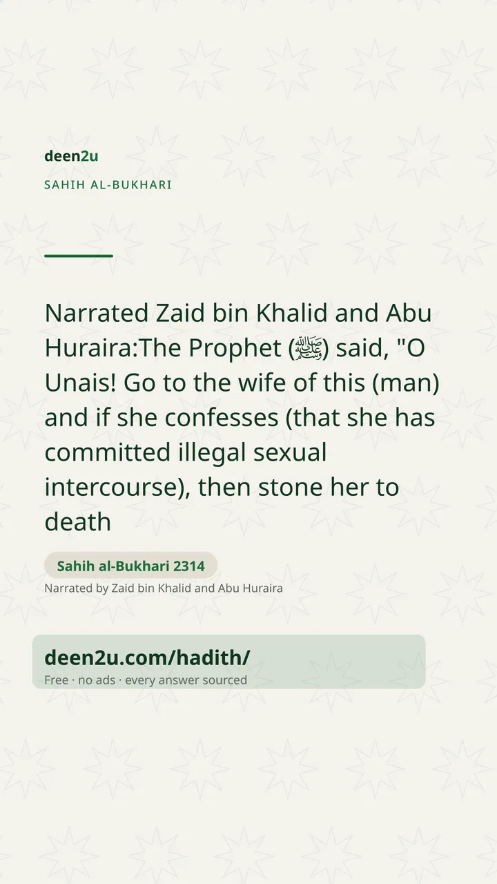 Sahih al-Bukhari 2314