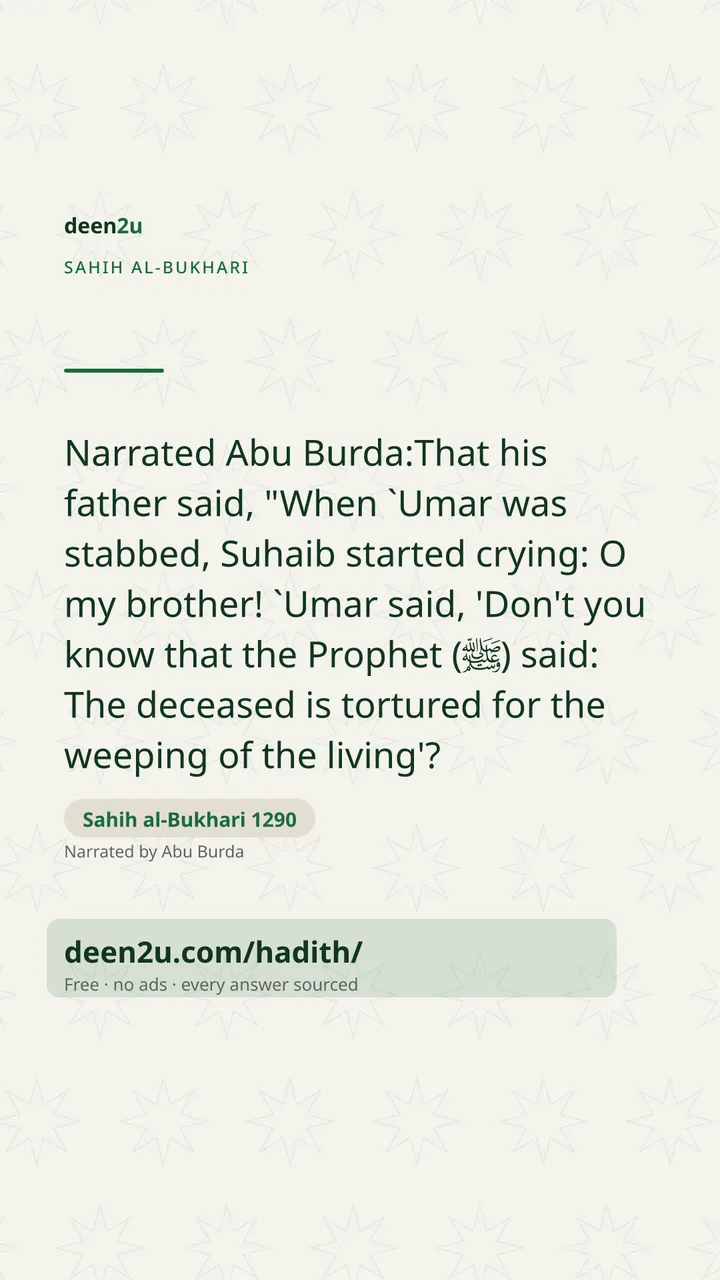 Sahih al-Bukhari 1290