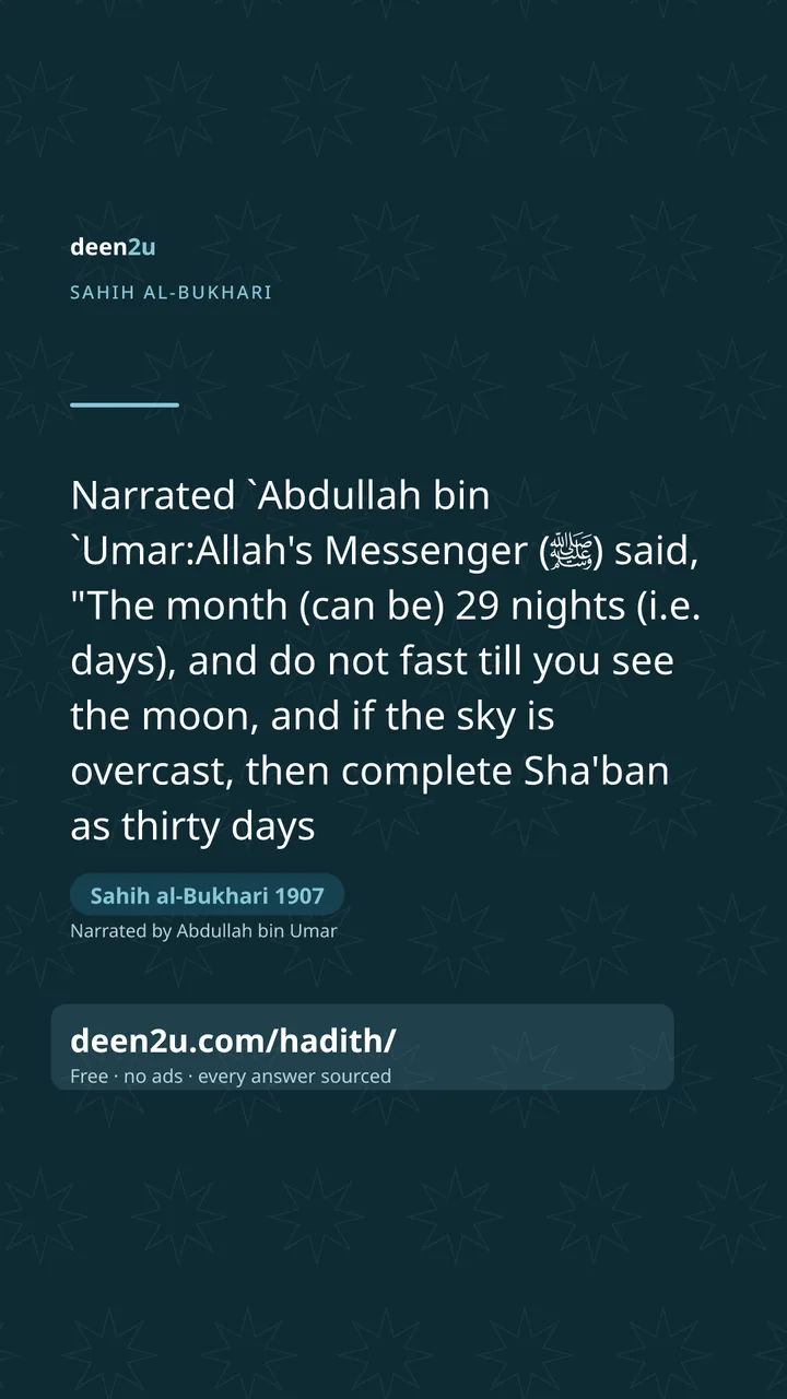 Sahih al-Bukhari 1907