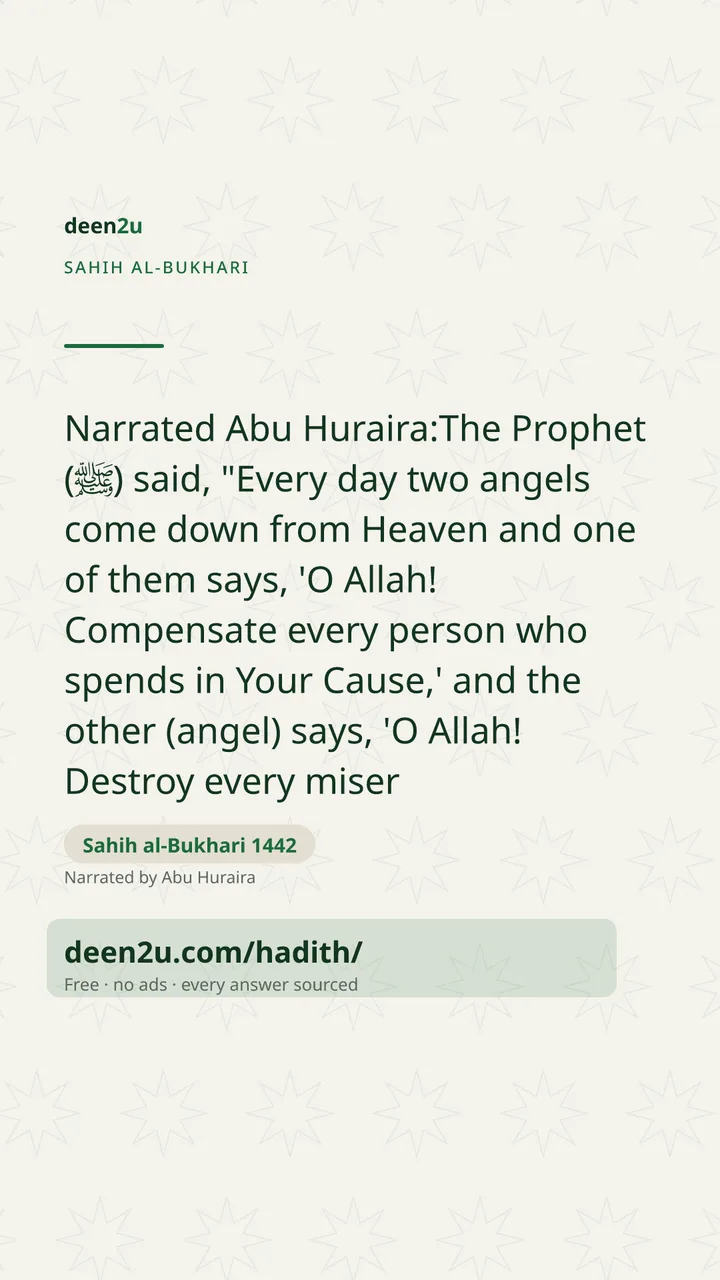 Sahih al-Bukhari 1442