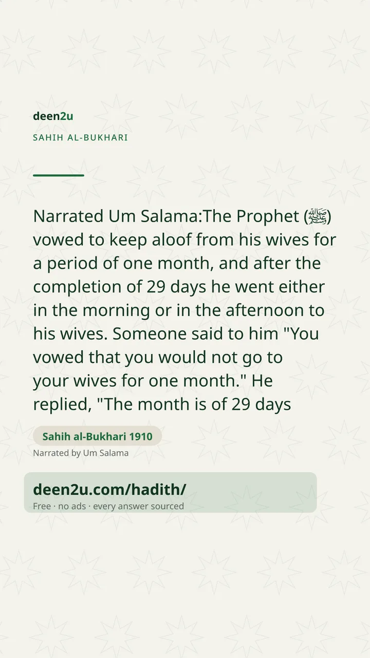 Sahih al-Bukhari 1910