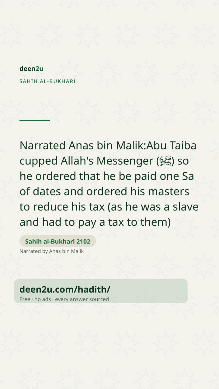 Sahih al-Bukhari 2102