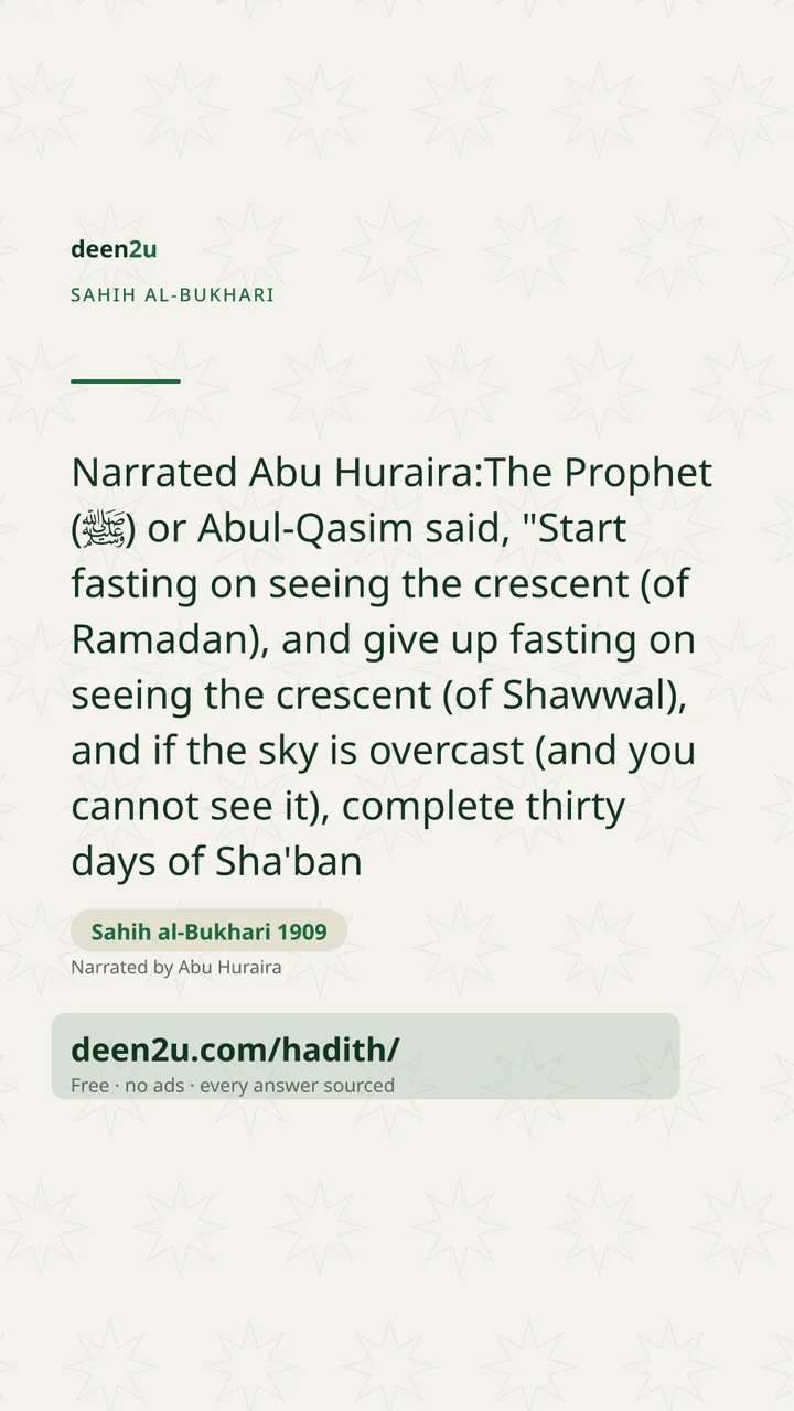 Sahih al-Bukhari 1909