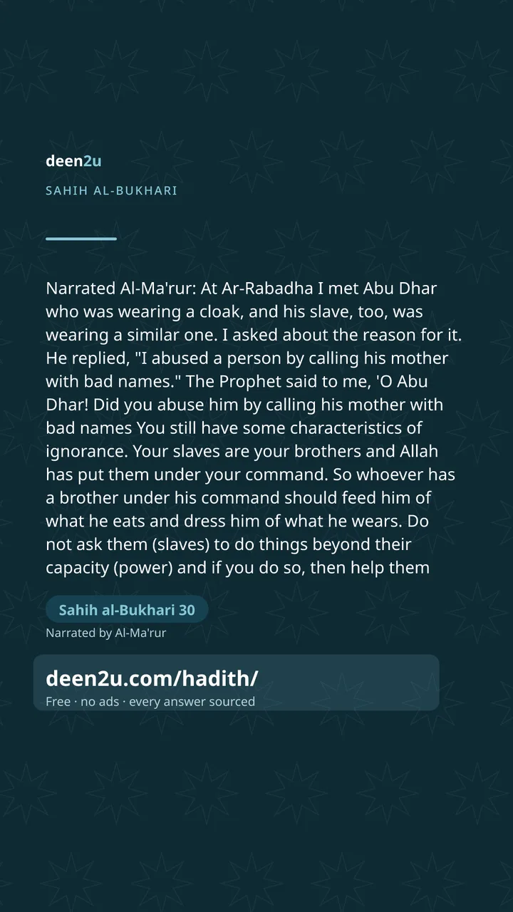 Sahih al-Bukhari 30