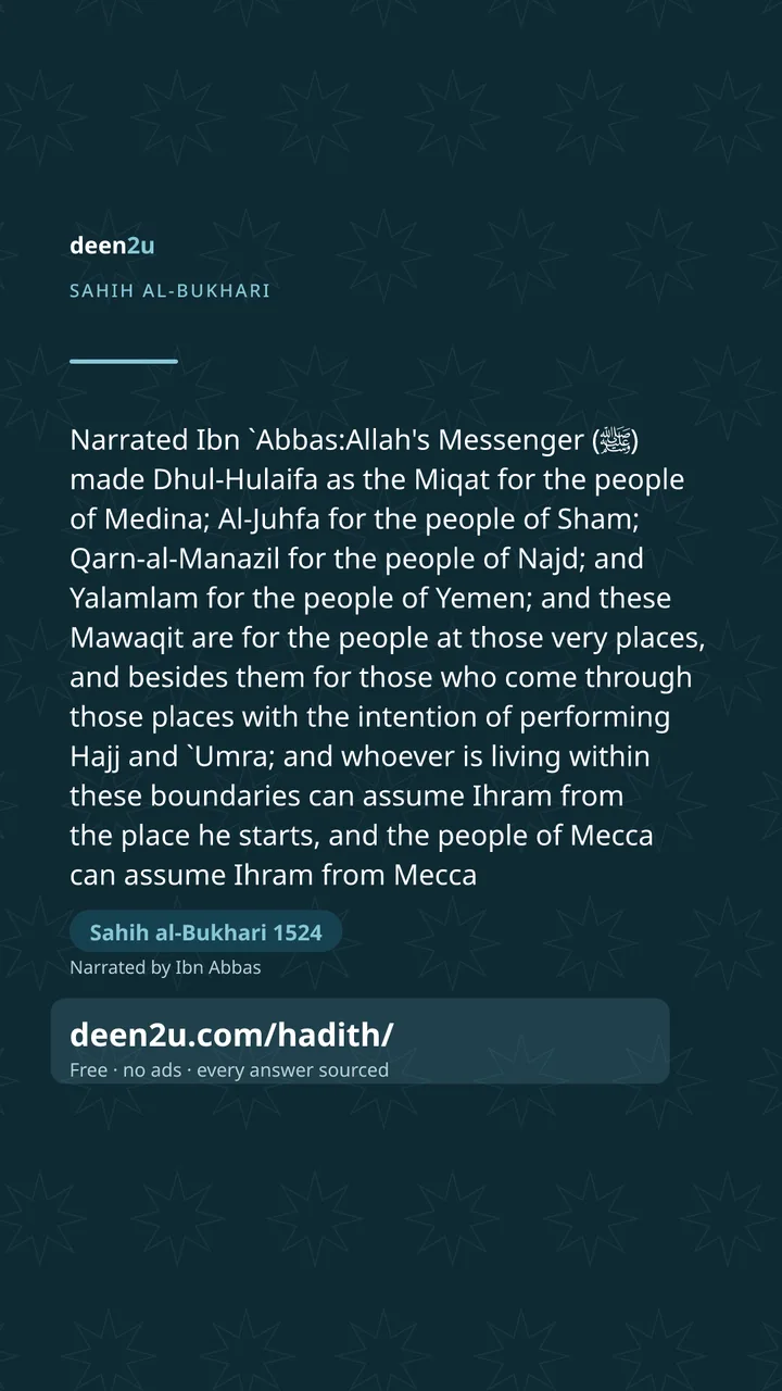 Sahih al-Bukhari 1524