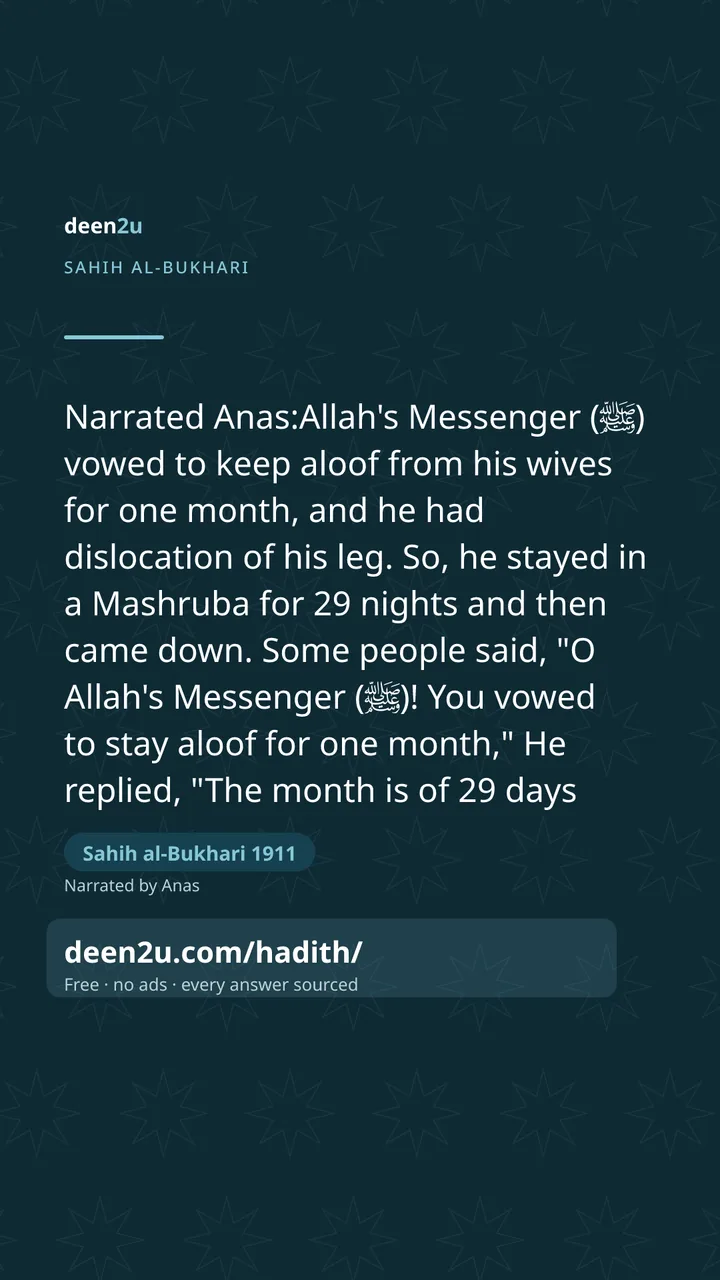 Sahih al-Bukhari 1911