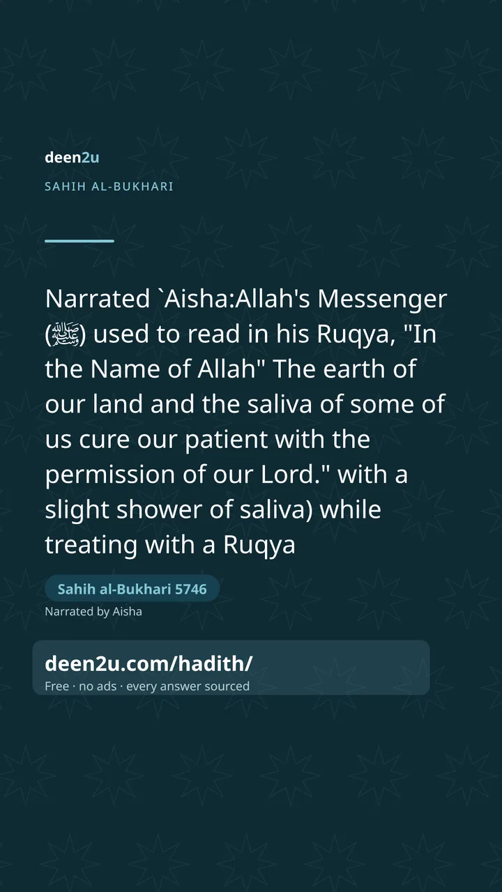Sahih al-Bukhari 5746