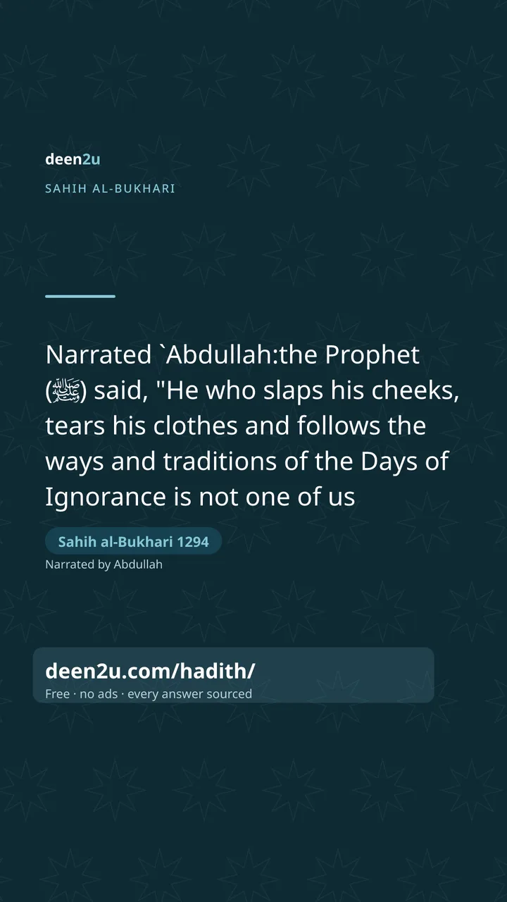 Sahih al-Bukhari 1294