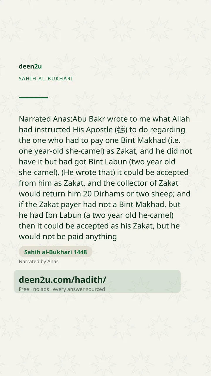 Sahih al-Bukhari 1448