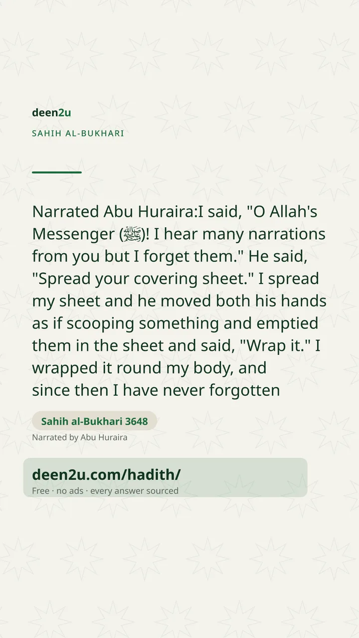Sahih al-Bukhari 3648