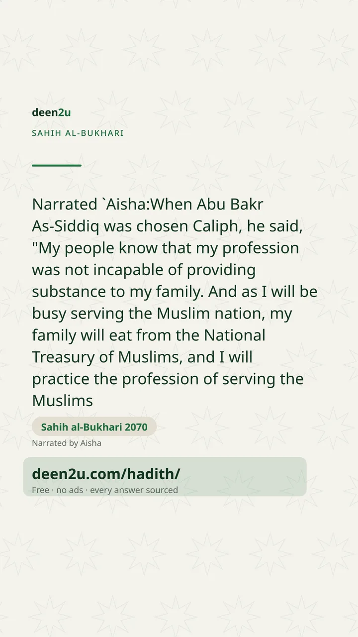 Sahih al-Bukhari 2070