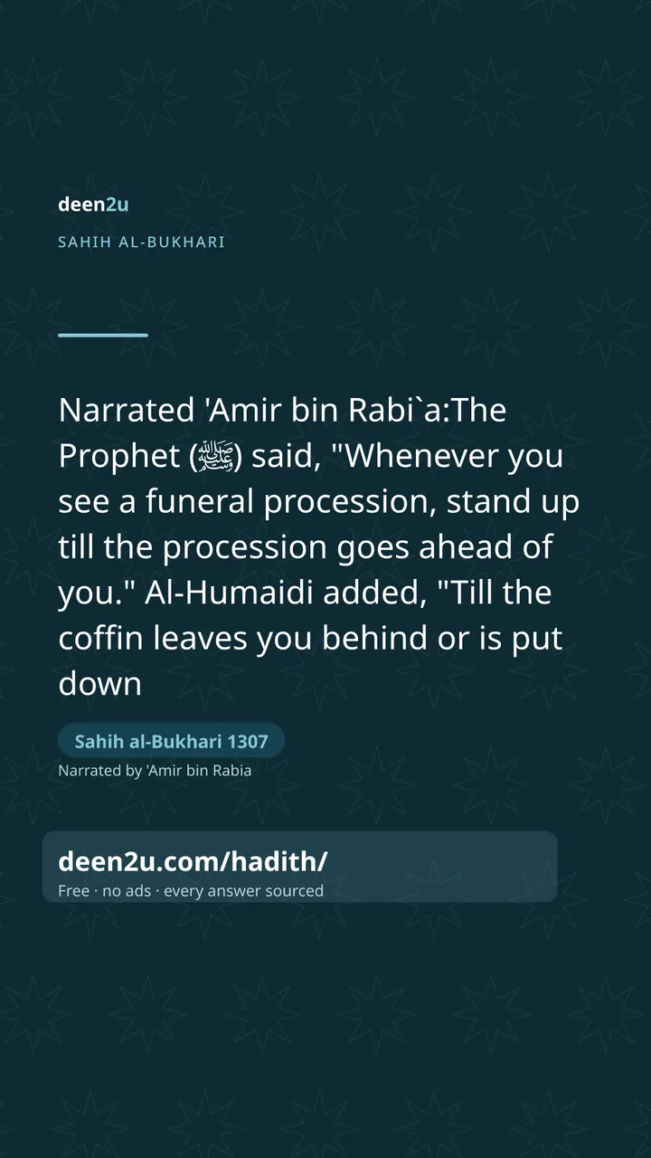 Sahih al-Bukhari 1307