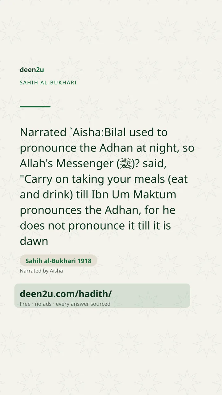 Sahih al-Bukhari 1918
