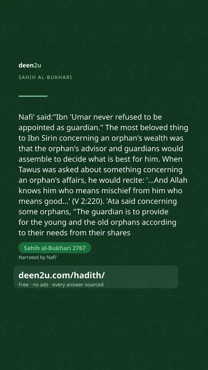 Sahih al-Bukhari 2767