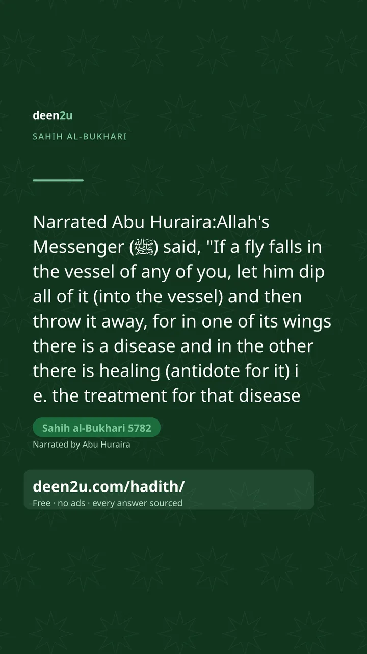 Sahih al-Bukhari 5782