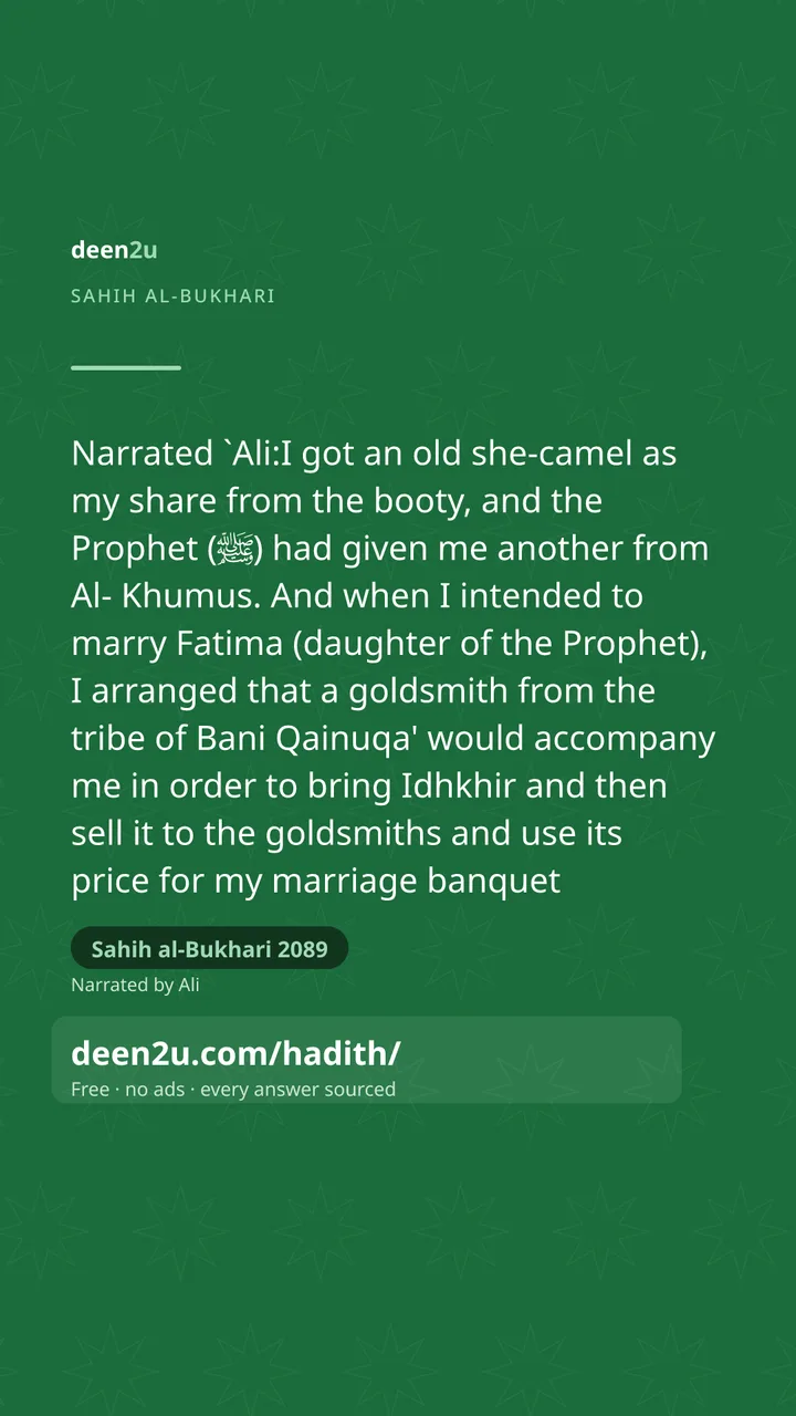 Sahih al-Bukhari 2089