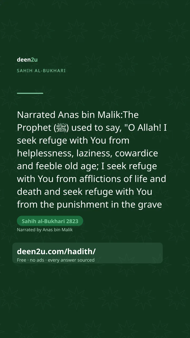 Sahih al-Bukhari 2823