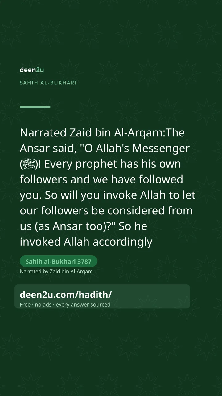 Sahih al-Bukhari 3787
