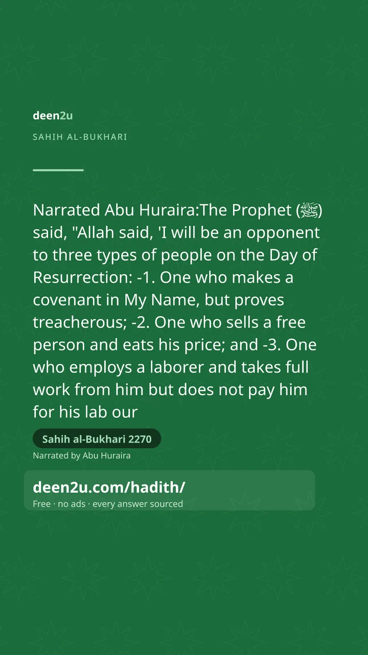 Sahih al-Bukhari 2270