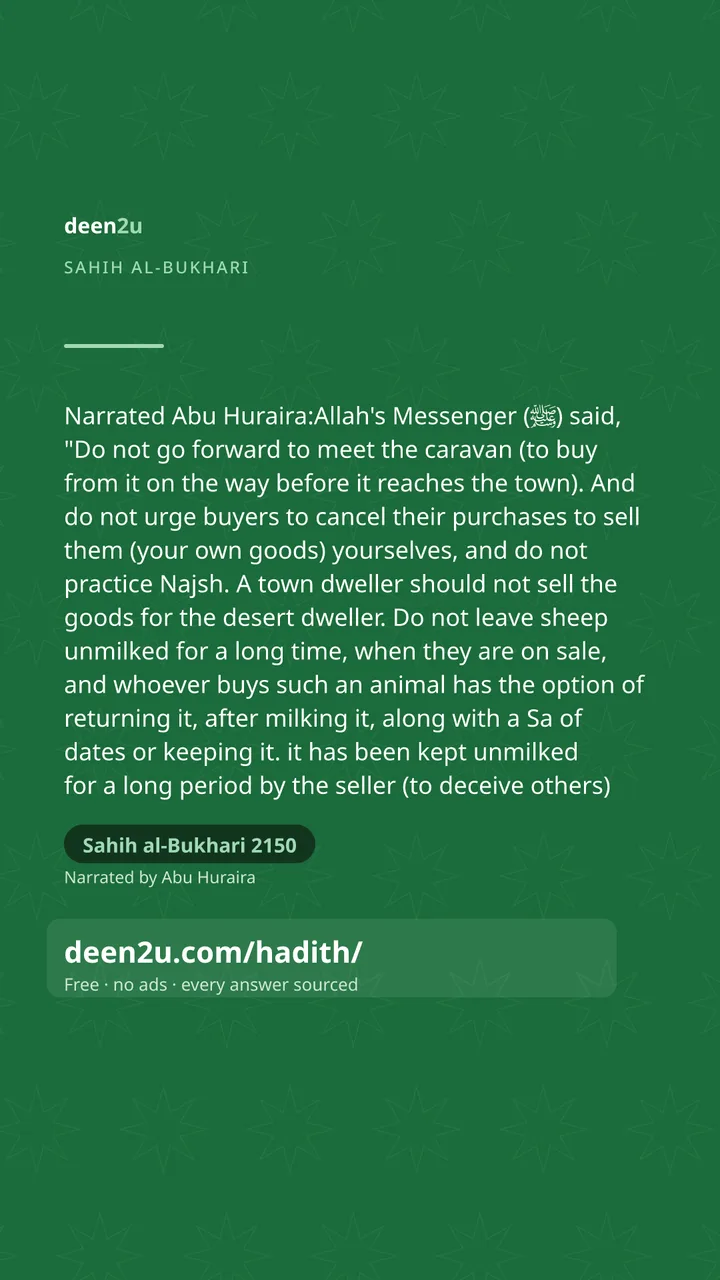 Sahih al-Bukhari 2150
