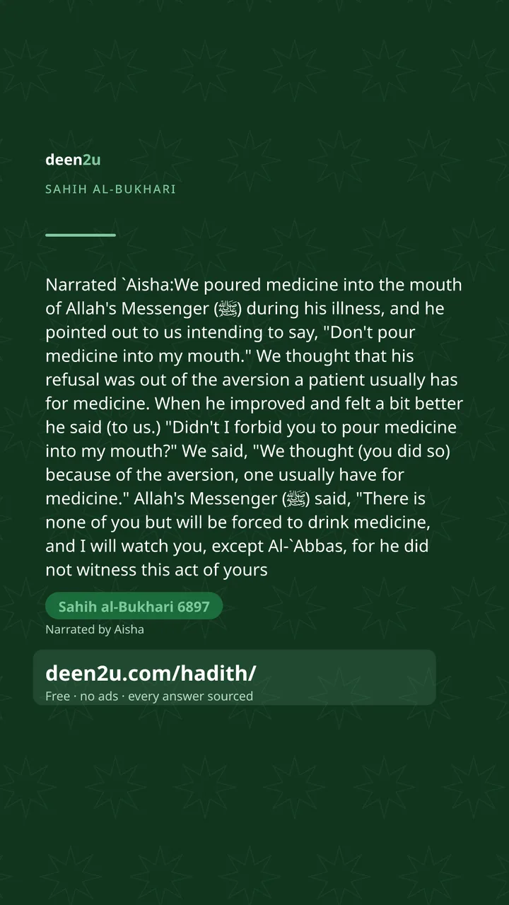 Sahih al-Bukhari 6897